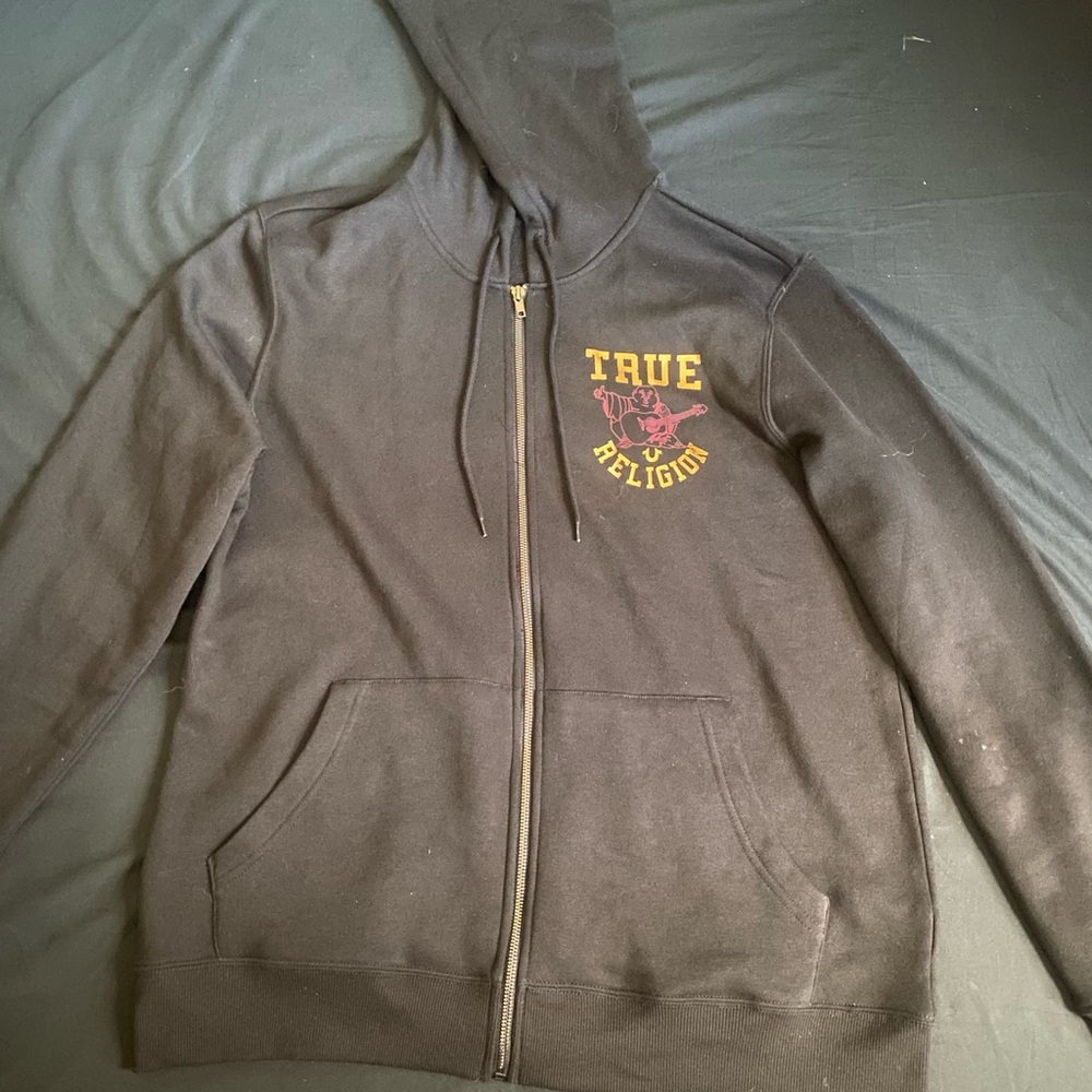 true religion XL zip up hoodie